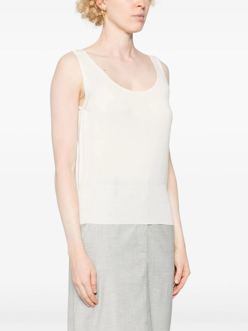 ribbed-knit tank top
